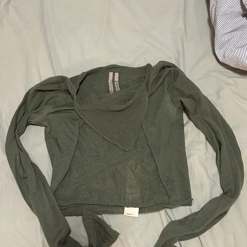Rick Owens Dark Green Long Sleeve Top